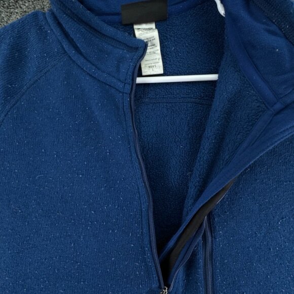 Patagonia Large Blue Fleece Pullover 1/4 Zip Jacket w/ Logo, Pocket Outdoors - Picture 9 of 13